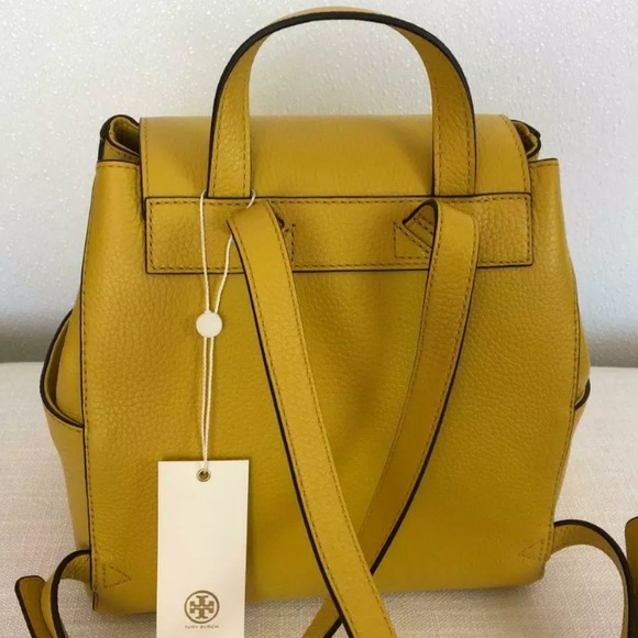 Tory Burch Thea yellow mini size backpack leather - Picture 7 of 8